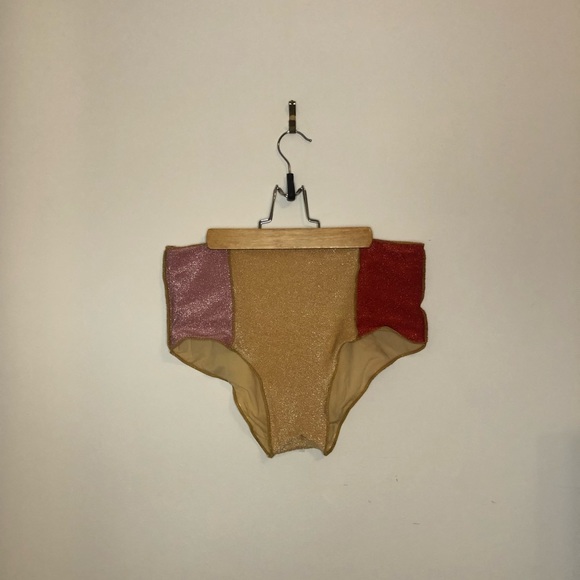 Metallic patch-work bikini size Large - Picture 3 of 13